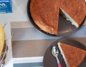 Un délicieux gâteau à la banane et aux amandes par Kisilou