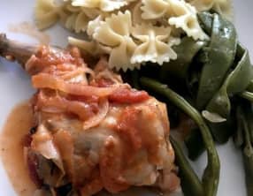 Lapin à la tomate et à la menthe