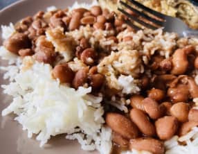 Haricots cocos roses à l'antillaise