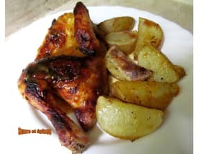 Coquelets dorés au four au miel et à l'orange