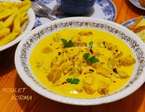 Poulet korma indien