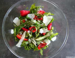 Salade d'asperges sucrée-salée