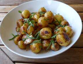Pommes de terre de Noirmoutier au citron et à la menthe