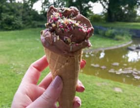 Glace à la pâte à tartiner chocolat noisette