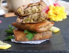 Brick aux Poireaux Olives et Thon