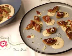 Gnocchi de pomme de terre, sauce poireau et reblochon