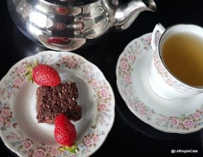 Carrés aux flocons de sarrasin et chocolat noir 