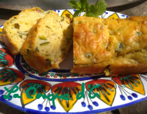 Cake salé courgettes amandes