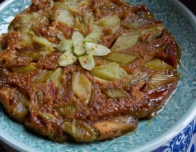 Quatre-quarts à la rhubarbe