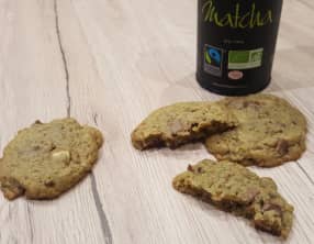 Cookies matcha-chocolat