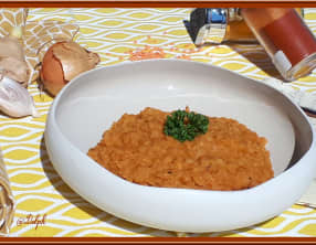 Mijoté de lentilles corail à l'éthiopienne