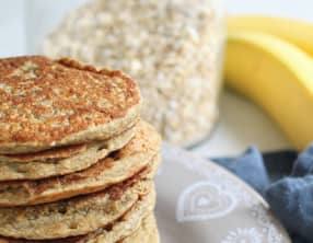 Pancakes flocons d'avoine, banane