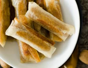 Cigares aux amandes, fleur d'oranger et miel