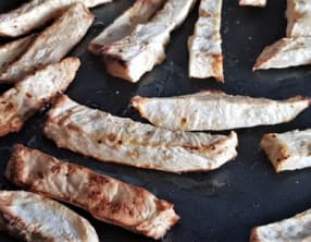 Frites de céleri-rave au four