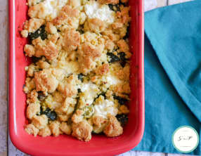 Crumble courgettes chèvre