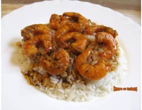 Crevettes au paprika