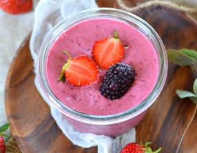 Yaourt glacé aux fruits rouges