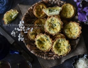 tartelette aperitive au fromage et crabe