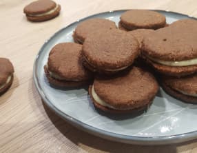 Biscuits chocolat et vanille façon Oréo