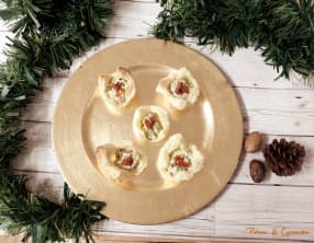 Bouchées apéritives au pesto et tomates séchées