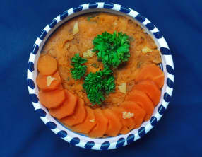 Écrasé de patate douce citronné