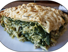 Gratin de lieu aux pousses d'épinards