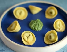 Tortellinis maison aux épinards et fromage frais