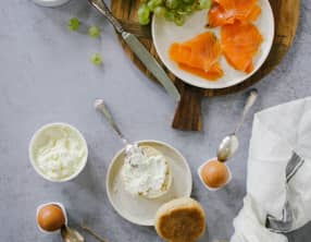 Muffin anglais à la truite fumée