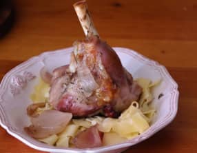 Souris d’agneau confites au muscat