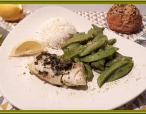 Cabillaud et pois gourmands au Cookéo