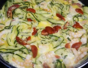 Tagliatelles de Courgettes et Crevettes
