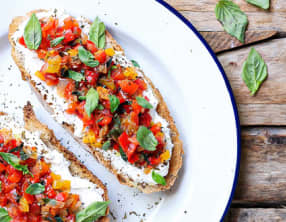 Labneh toasts