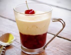 Verrine cerises mascarpone