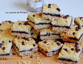 Crumble chocolat et ail noir, sans oeuf