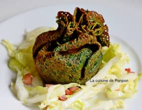 Aumônières aux épinards