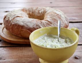 Tzatziki de concombre au sésame