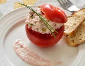 Tomates farcies thon et tarama
