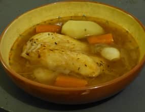 Bouillon de cabillaud aux légumes
