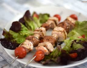 Brochettes de porc au barbecue