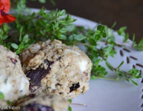 Cookies salés au thym serpolet, feta et tomates séchées sans farine