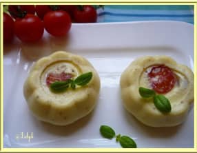 Clafoutis tomates cerise