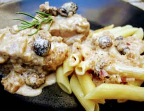 Château mignon de veau aux morilles