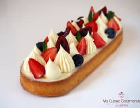 Tarte Vanille Fruits Rouge