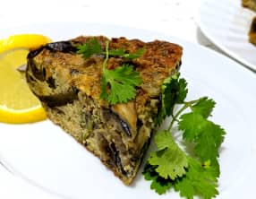 Aubergines Kuku ou frittata perse