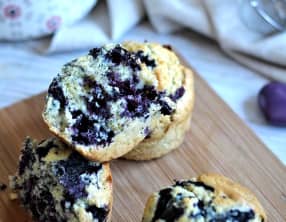 Muffins aux myrtilles