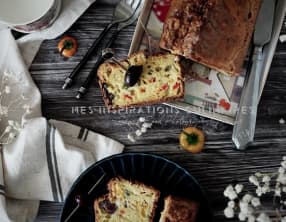 Cake aux olives et aux poivrons