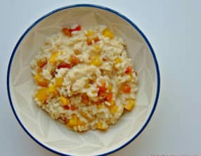 Risotto aux poivrons et scamorza