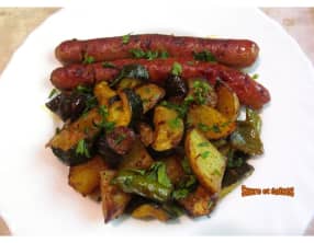 Chipolatas au four aux légumes et épices