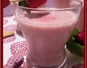 Mousse de fraises au fromage blanc