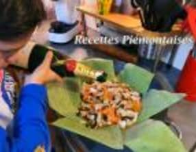 Papillote de bénitier au Champagne